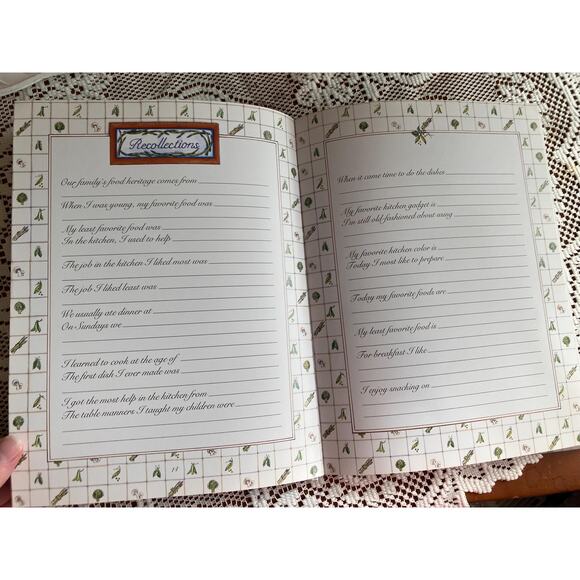 Vintage 'Grandmother Remembers' Recipe Journal: 1984 Family Keepsake Book - Picture 5 of 6